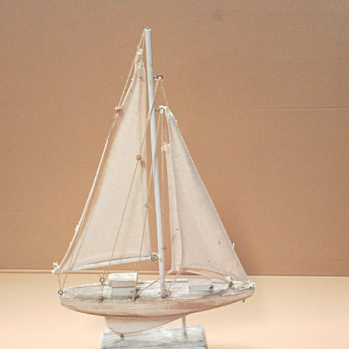 Deko segelboot holz weiß - segelboot,