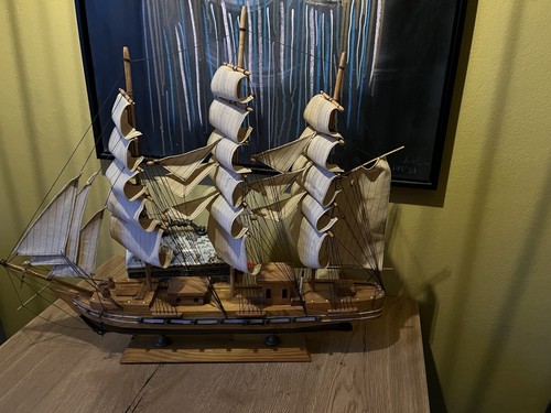 Segelschiff dreimaster 70cm - segelschiff,
