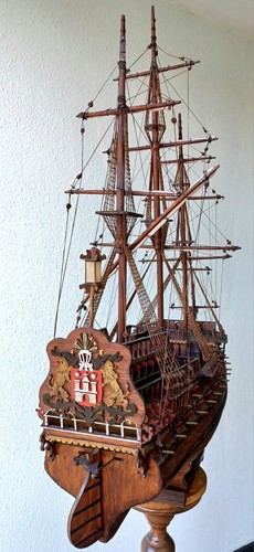 Segelschiff modell holz groß - segelschiff,