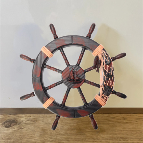Steuerrad 45cm holz schiff - holz,