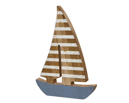 Segelboot deko maritim 18x13cm - segelboot,