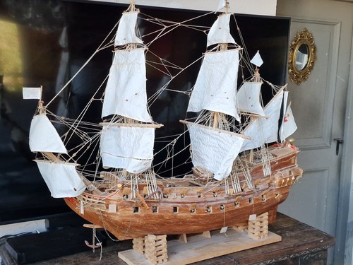 150cm breit holz segelschiff - breit,