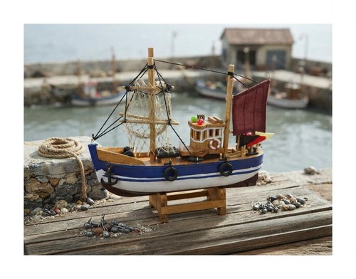 Fischkutter modellschiff holz - fischkutter,
